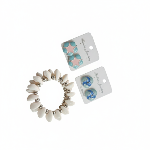 Trendy Korean Style Bracelet & Earrings Combo Set for Women | Cute Fashion Jewelry Gift Set | Stylish Daily Wear Accessories