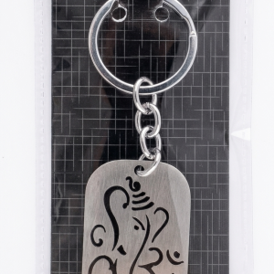 Ganesha Metal Keychain – Stylish Lord Ganesh Engraved Key Ring for Car Bike & Gifts